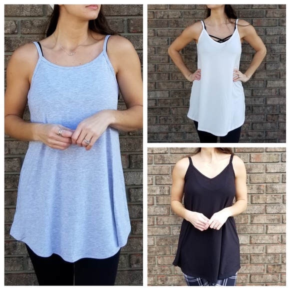 Boutique Tops - 1 Left! 3-Pack Basic Reversible Tanks▫️RE-STOCKED